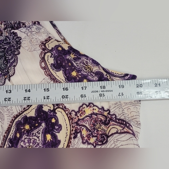Band Of The Free LILIANE PURPLE PAISLEY TIERED MAXI DRESS Women's Size Medium - Picture 10 of 10